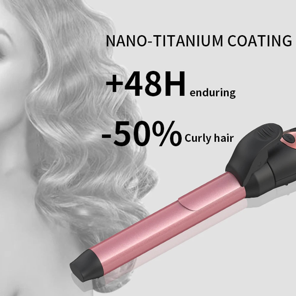 Rizador de pelo eléctrico automático portátil