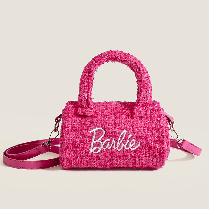 Bolso de hombro rosa