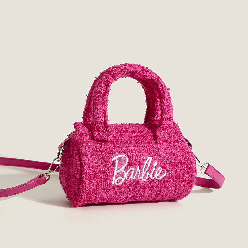 Bolso de hombro rosa