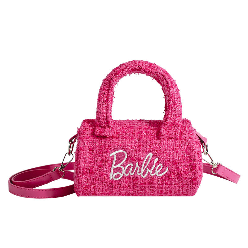 Bolso de hombro rosa