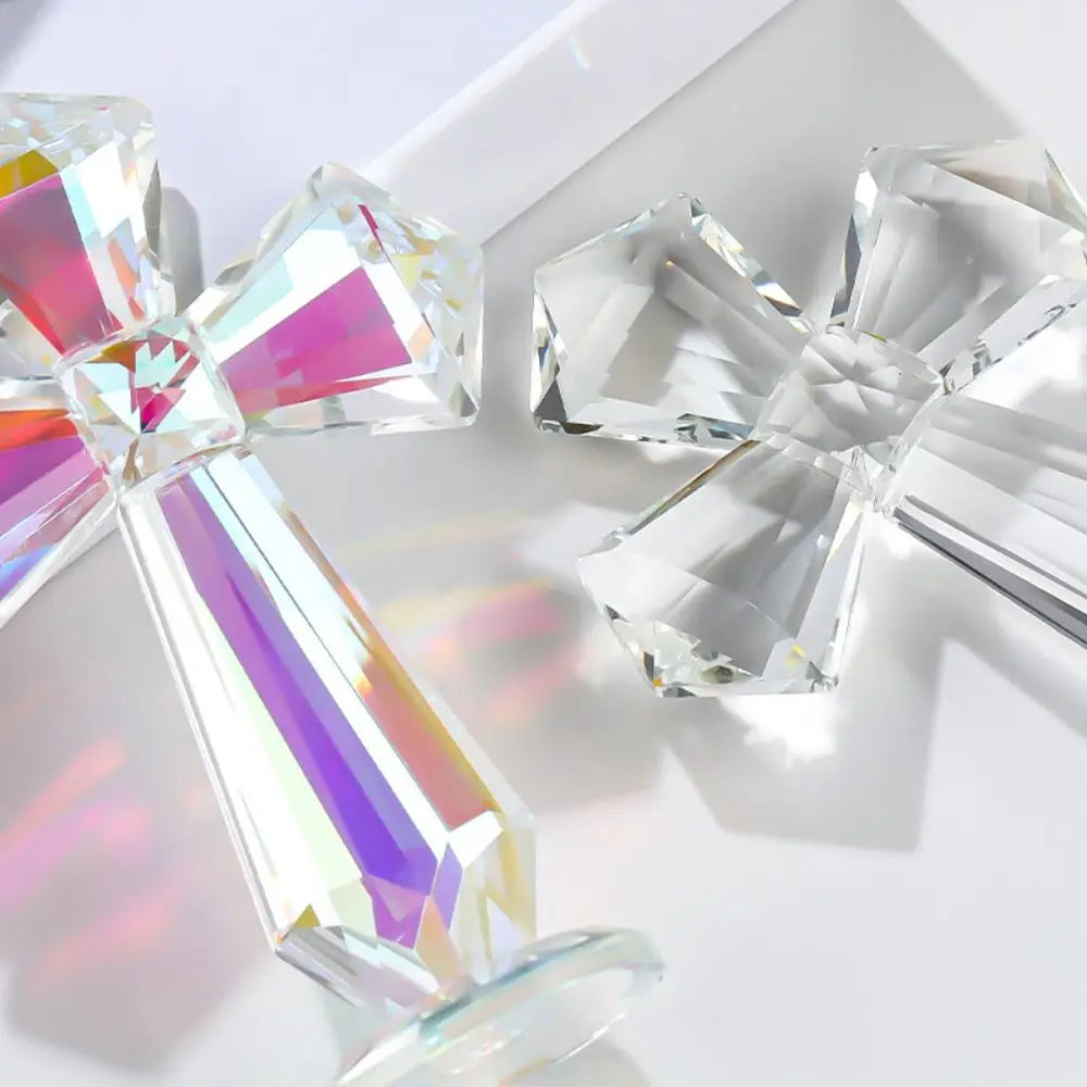 adorno de cruz de cristal